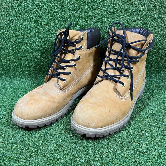 Timberland 6-Inch Premium Tan Nubuck Leather Waterproof Lace Up Boots Sz 6.5M main image 11